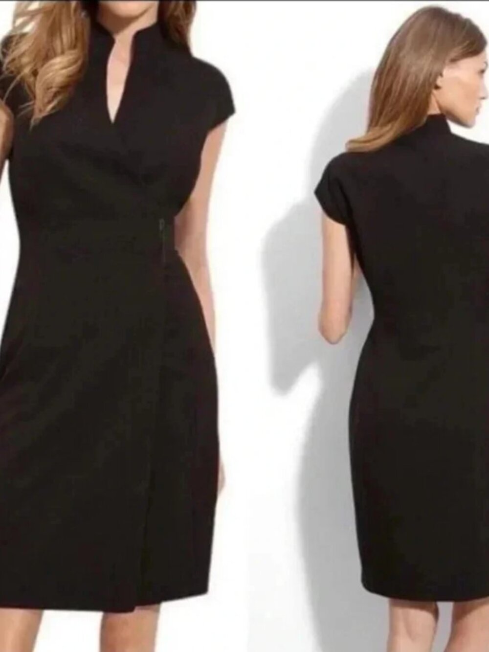 CALVIN KLEIN Cap-Sleeve Wrap Dress Size 4